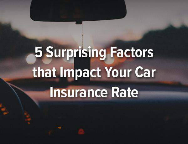 5 Factors That May Impact Your Car Insurance Rate